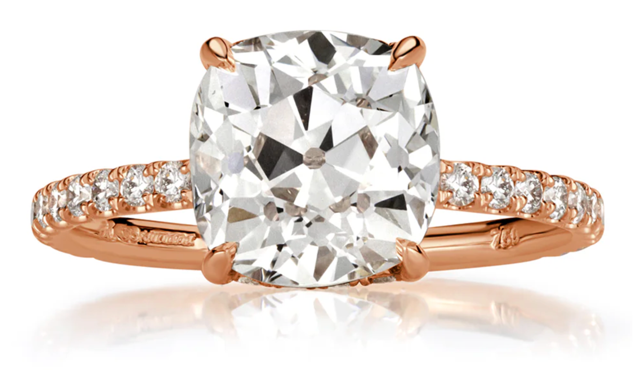 Antique Cushion Cut Diamond Engagement Rings – Mark Broumand