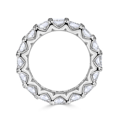 8.30ct Radiant Cut Diamond Eternity Band in 18k White Gold