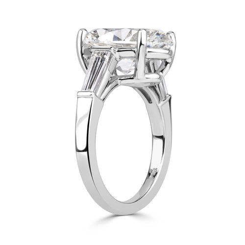 5.59ct Oval Cut Diamond Engagement Ring