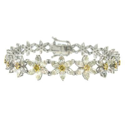 8.12ct Marquise Cut Diamond Bracelet