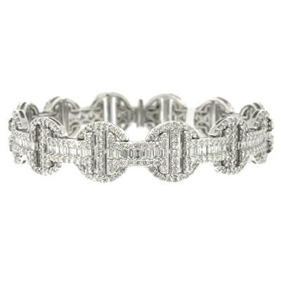 8.10ct Round Cut Diamond Bracelet