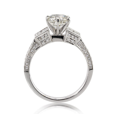 2.91ct Round Brilliant Cut Diamond Engagement Ring