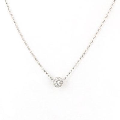 0.30ct Round Brilliant Cut Diamond Pendant Necklace