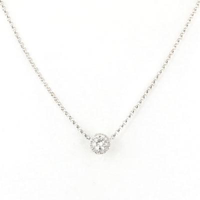 0.30ct Round Brilliant Cut Diamond Pendant Necklace