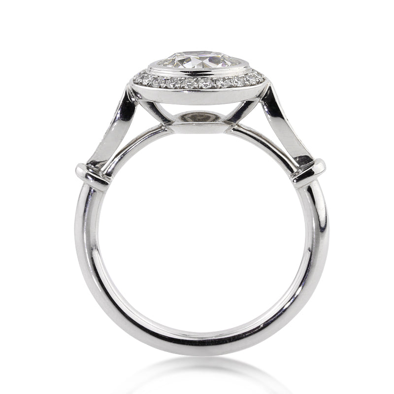1.69ct Old European Round Cut Diamond Engagement Ring