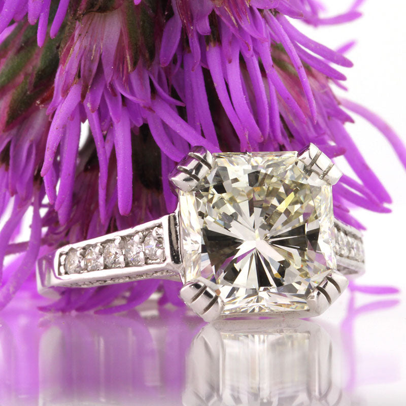 5.81ct Radiant Cut Diamond Engagement Ring