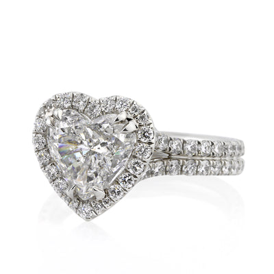 2.92ct Heart Shape Diamond Engagement Ring