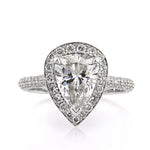 2.83ct Pear Shaped Diamond Engagement Ring