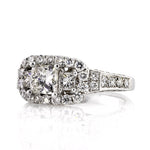 2.59ct Princess Cut Diamond Engagement Ring