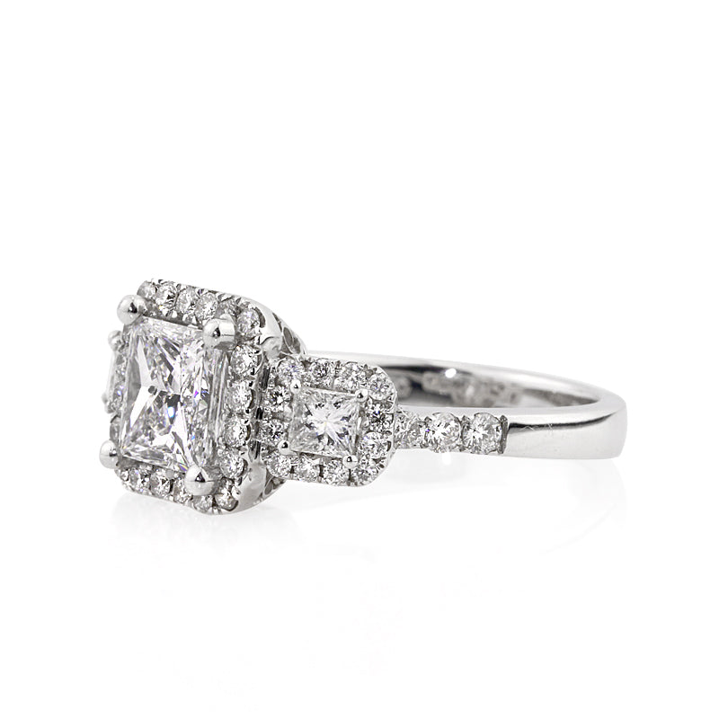 2.71ct Princess Cut Diamond Engagement Ring