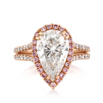 4.11 Pear Shaped Diamond Engagement Ring