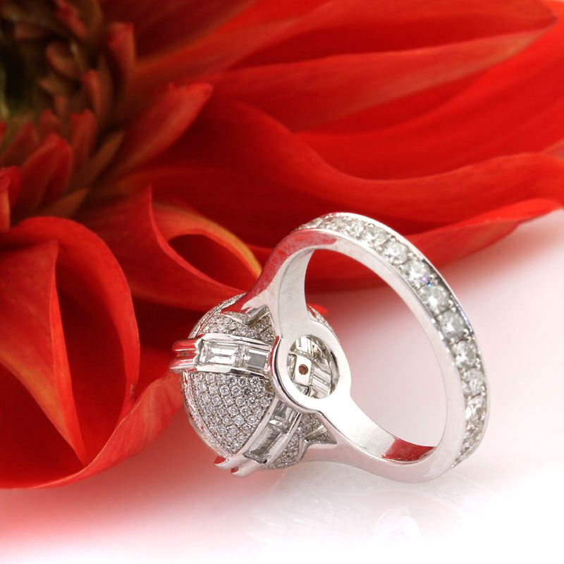 10.46ct Round Brilliant Cut Diamond Engagement Ring