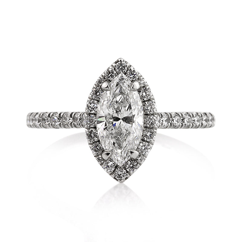 1.67ct Marquise Cut Diamond Engagement Ring