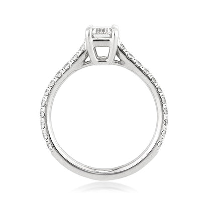 1.49ct Emerald Cut Diamond Engagement Ring