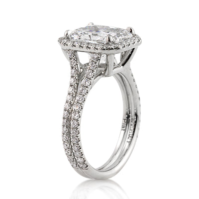 5.15ct Radiant Cut Diamond Engagement Ring