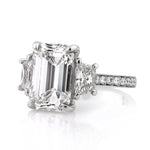 7.18ct Emerald Cut Diamond Engagement Ring
