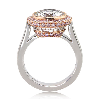 7.23ct Round Brilliant Cut Diamond Engagement Ring