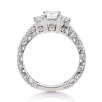 1.91ct Emerald Cut Diamond Engagement Ring
