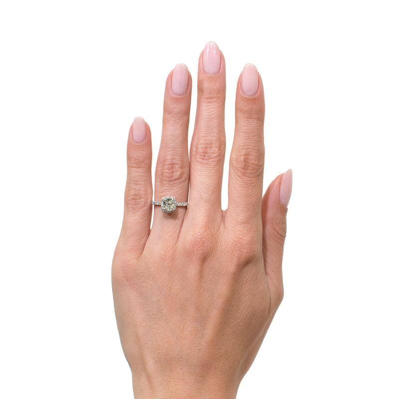 1.76ct Cushion Brilliant Diamond Engagement Ring