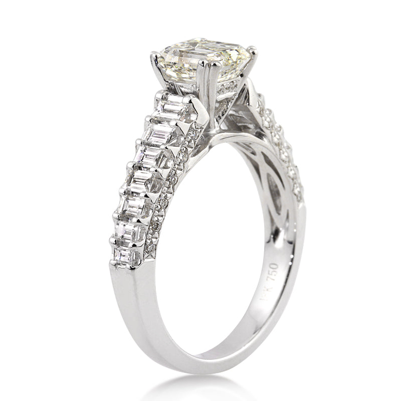 2.36ct Emerald Cut Diamond Engagement Ring