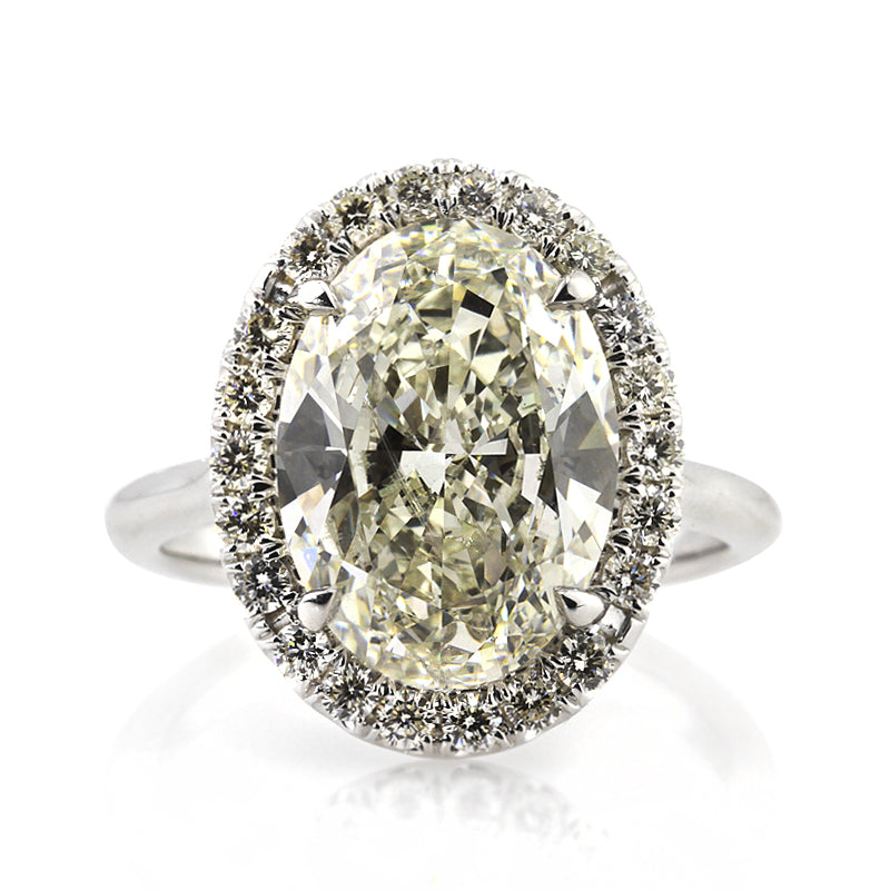 5.83ct Oval Cut Diamond Engagement Ring