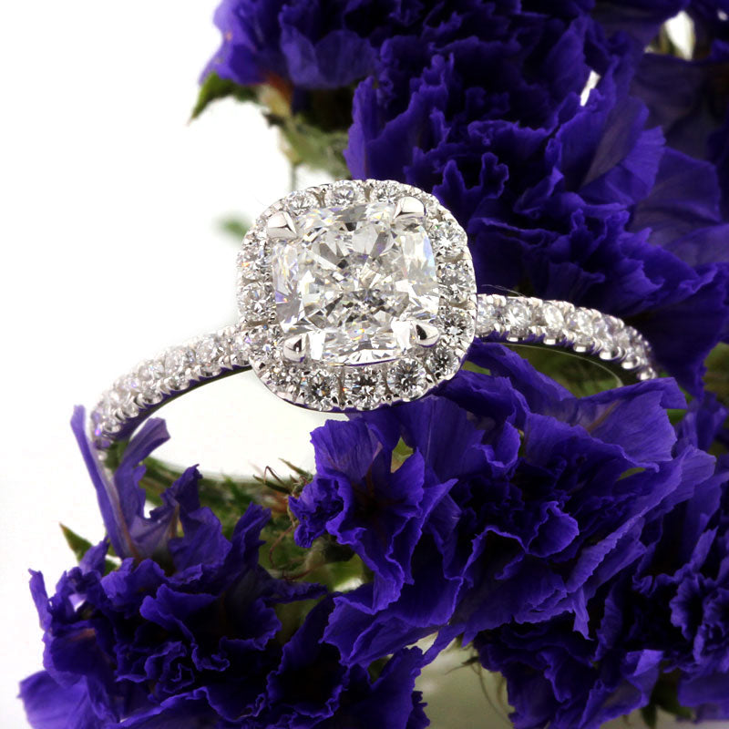 1.80ct Cushion Cut Diamond Engagement Ring