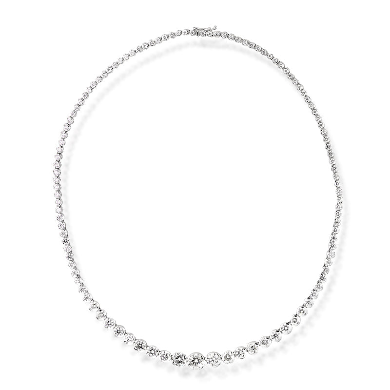 15.25ct Round Brilliant Cut Diamond Necklace