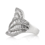 3.00ct Baguette and Round Brilliant Cut Diamond Right-Hand Ring