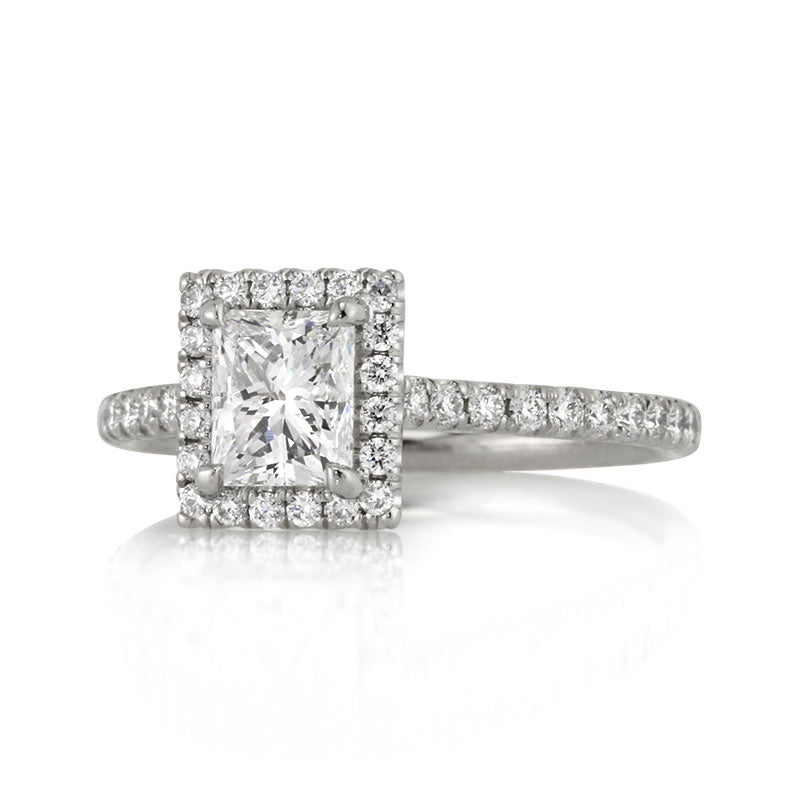1.45ct Princess Cut Diamond Engagement Ring