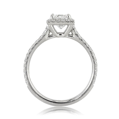 1.45ct Princess Cut Diamond Engagement Ring