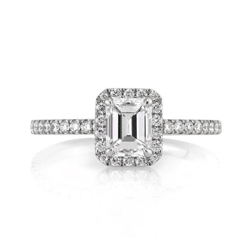 1.26ct Emerald Cut Diamond Engagement Ring