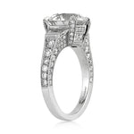 5.60ct Antique European Round Cut Diamond Engagement Ring
