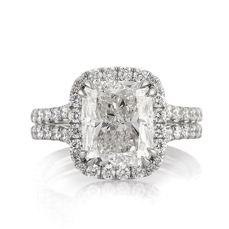 5.30ct Cushion Cut Diamond Engagement Ring
