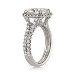 5.30ct Cushion Cut Diamond Engagement Ring