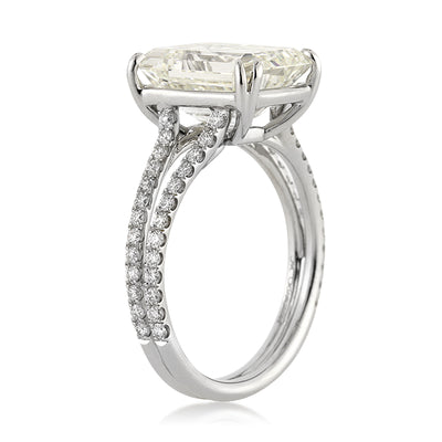 5.37ct Emerald Cut Diamond Engagement Ring