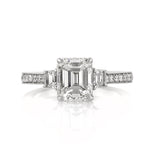 2.81ct Emerald Cut Diamond Engagement Ring