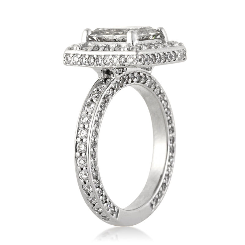 3.20ct Princess Cut Diamond Engagement Ring