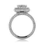 3.20ct Princess Cut Diamond Engagement Ring