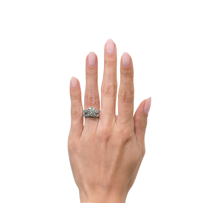 4.47ct Round Brilliant Cut Diamond Engagement Ring