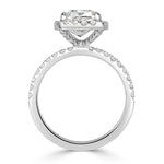 3.13ct Cushion Cut Diamond Engagement Ring