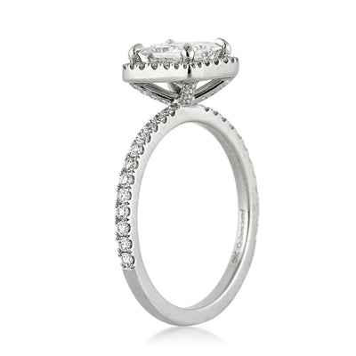 1.90ct Princess Cut Diamond Engagement Ring