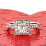 2.35ct Princess Cut Diamond Engagement Ring