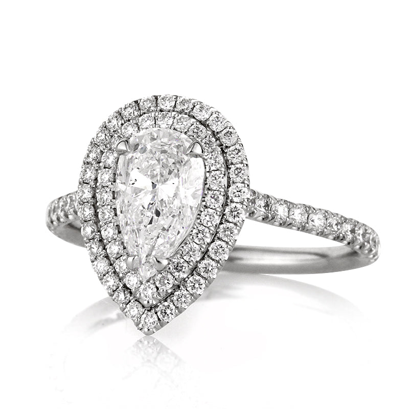 1.86ct Pear Shaped Diamond Engagement Ring