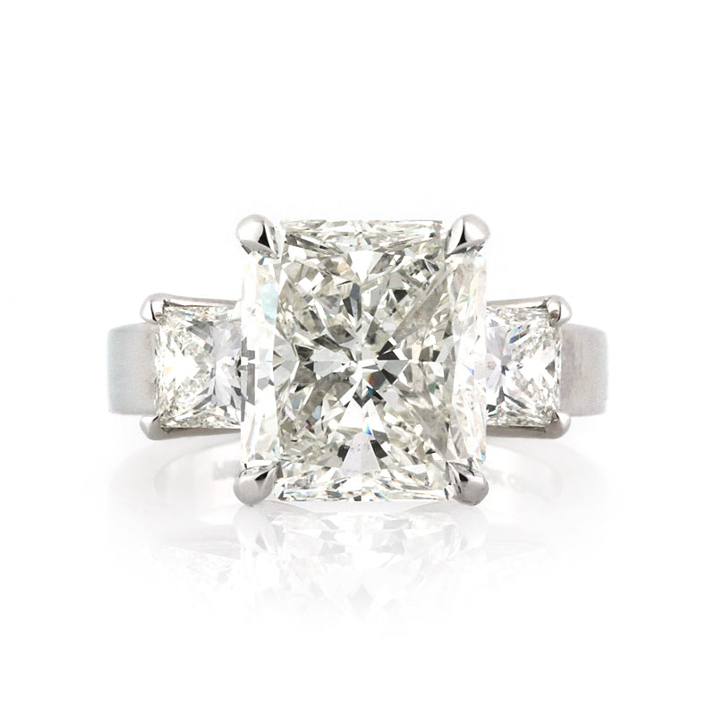 7.79ct Radiant Cut Diamond Engagement Ring