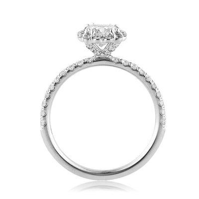 1.35ct Cushion Cut Diamond Engagement Ring