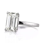 3.04ct Emerald Cut Diamond Solitaire Engagement Ring