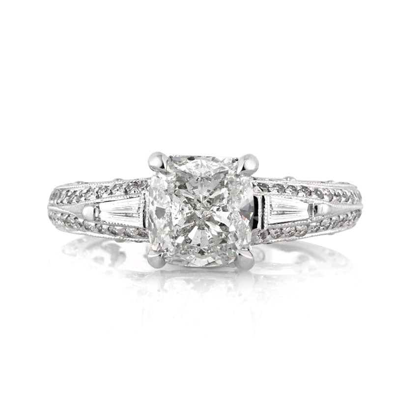 3.51ct Cushion Cut Diamond Engagement Ring
