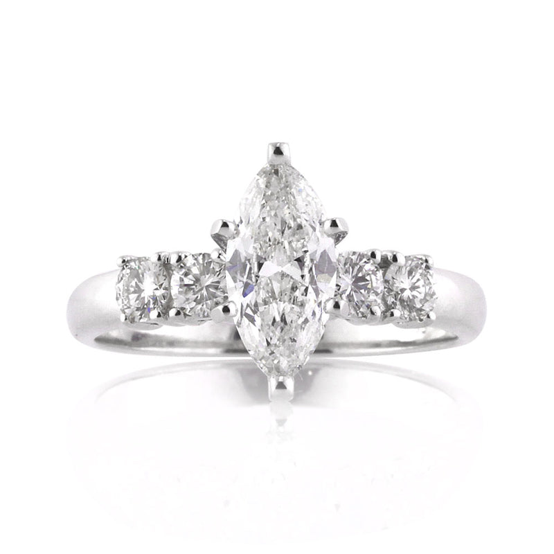 1.30ct Marquise Cut Diamond Engagement Ring