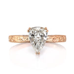 1.42ct Pear Shaped Diamond Engagement Ring