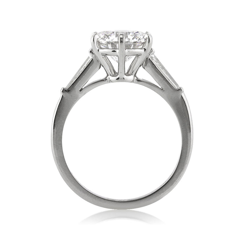 2.65ct Round Brilliant Cut Diamond Three-Stone Engagement Ring